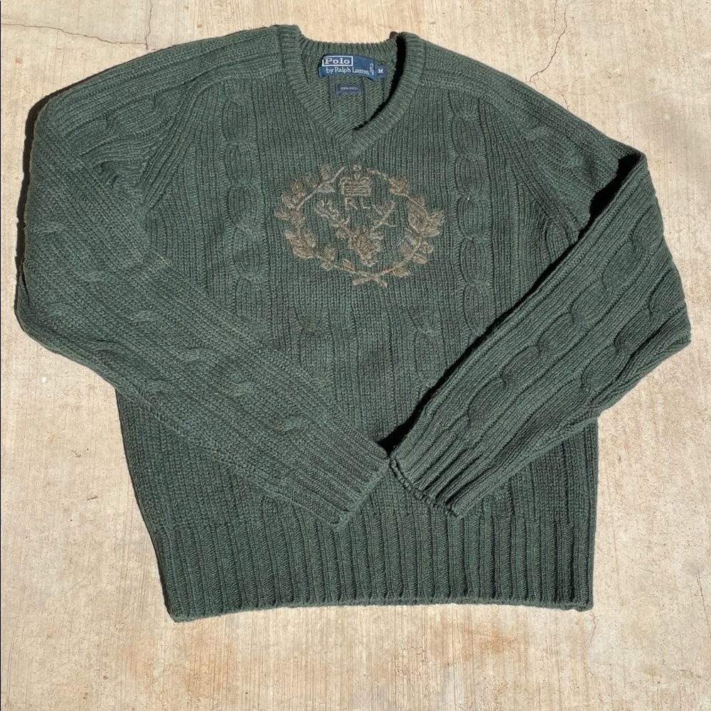 Vintage green Polo Ralph Lauren sweater